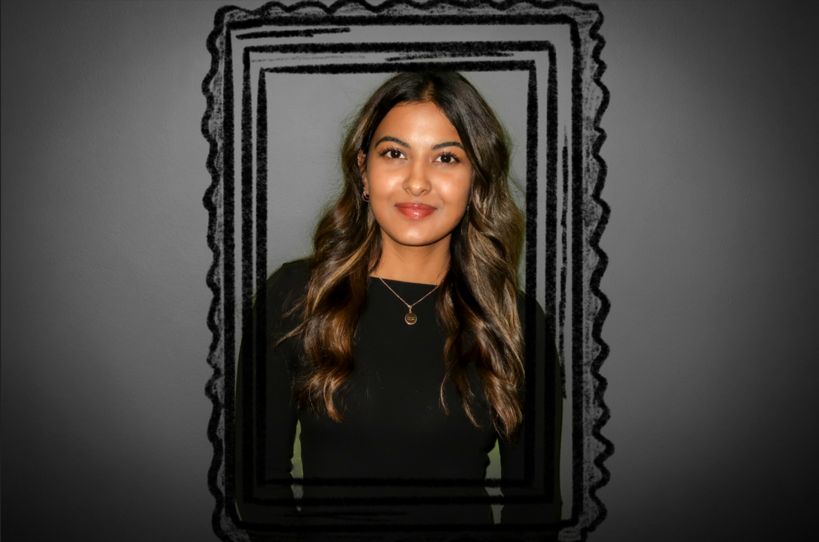 Niki Kulkarni, the creator of this site, smiling in a profile photo with a decorative frame border